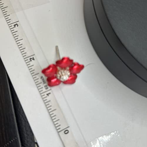 Image 3 of Dista Silvers Enamel Red Flowers 6g (Pack of 2)