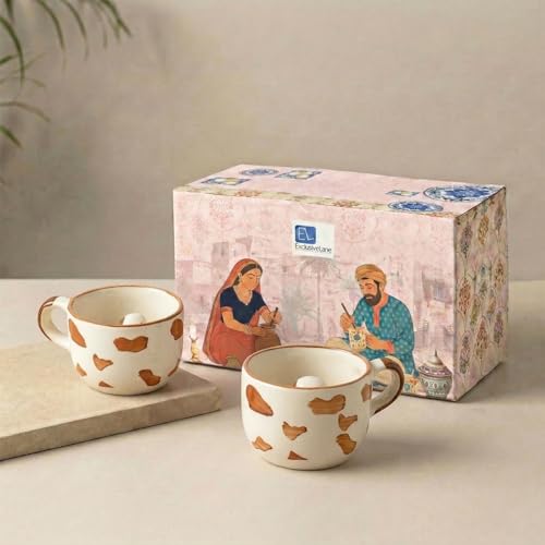 Image 1 of Default Title for the product ExclusiveLane Puppy Surprise 3D Animal Ceramic Coffee Mugs Set of 2 200 ml