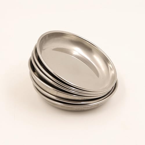 Image 9 of Spillbox Stainless Steel Halwa Plates