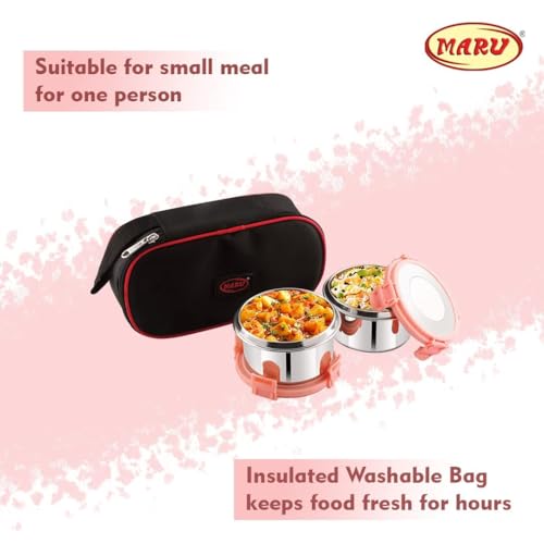 Image 3 of MARU Stainless Steel Lunch Box Set of 2, 350ML