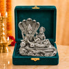 Image 1 of Default Title for the product Dev Aastha 999 Silver Plated Vishnu Lakshmi Idol on Sheshnag - 4 Inch