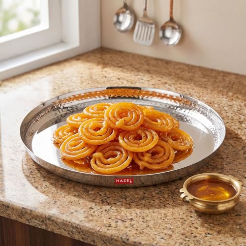 Image 1 of Default Title for the product HAZEL Stainless Steel Dinner Plate 30.2cm