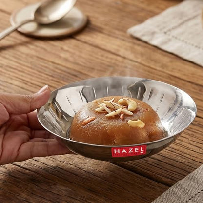 Image 2 of HAZEL Stainless Steel Small Copri Plate 15.5 cm, Pack of 6
