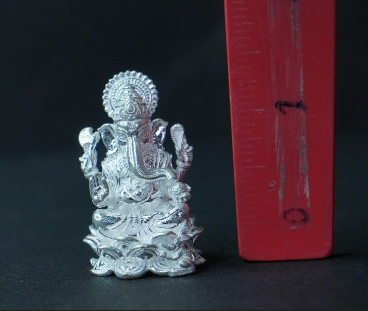 Image 2 of Dista Silvers Ganesh ji 62.99g Lord Ganesha Statue