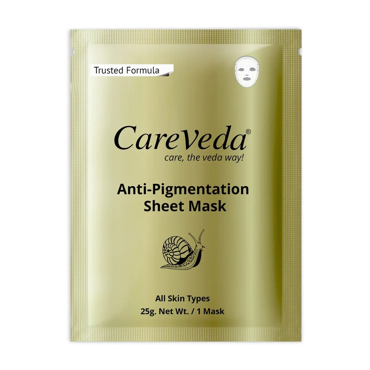 Image 1 of 25 gm for the product CareVeda Tone & Glow Anti Pigmentation Sheet Mask Suitable For All Skin Types