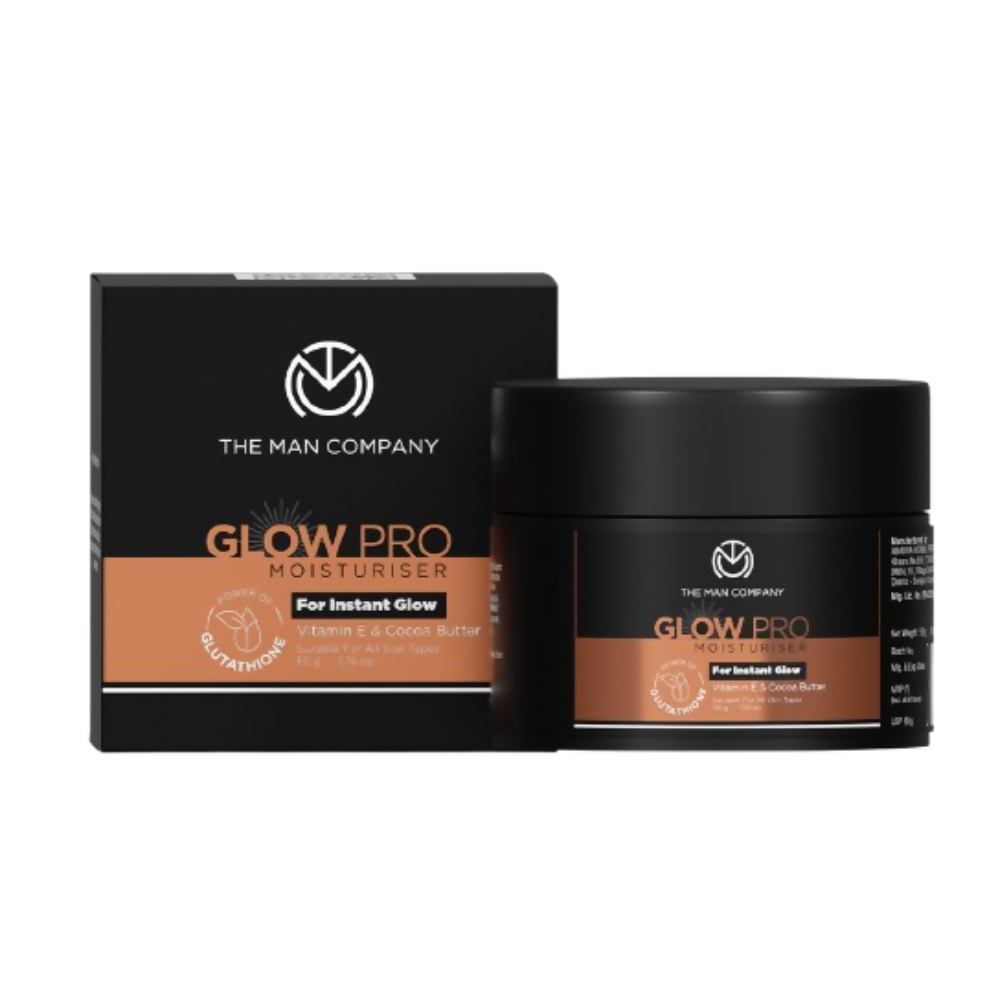 Image 1 of 50 gm / Pack of 1 for the product The Man Company Glow Pro Non-Sticky Daily Moisturizer For Instant Glow