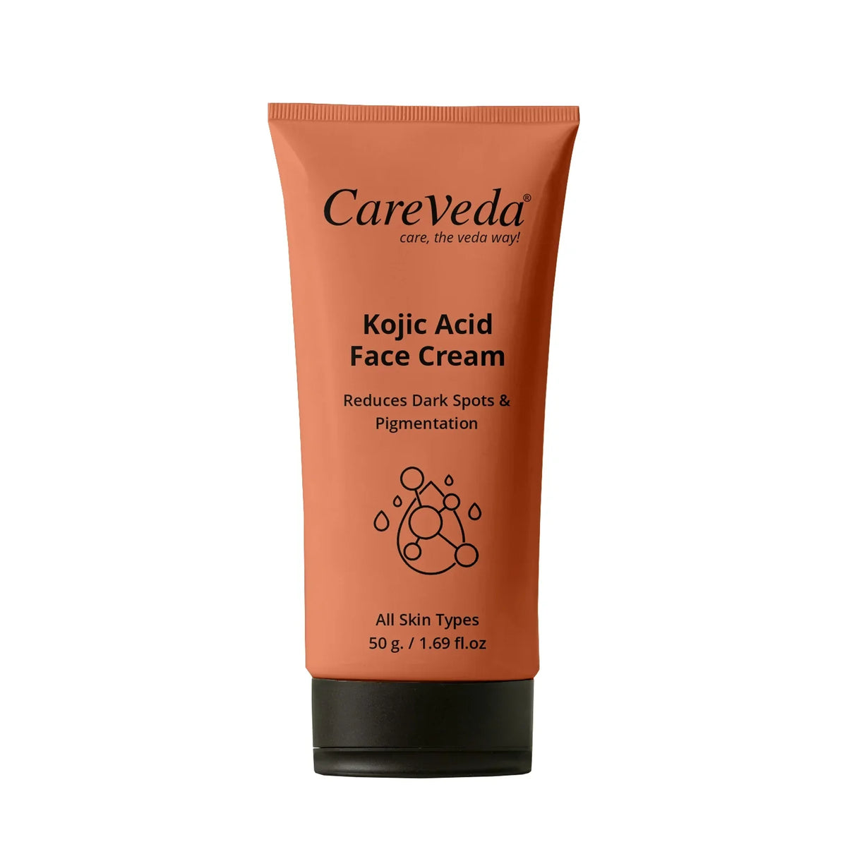 Image 1 of 50 gm / Pack of 1 for the product CareVeda Kojic Acid Face Cream For Reduces Dark Spots & Pigmentation Suitable For All Skin Types