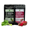 Image 1 of combo for the product Poddar Farms Premium Beetroot Powder and Spinach Powder Combo