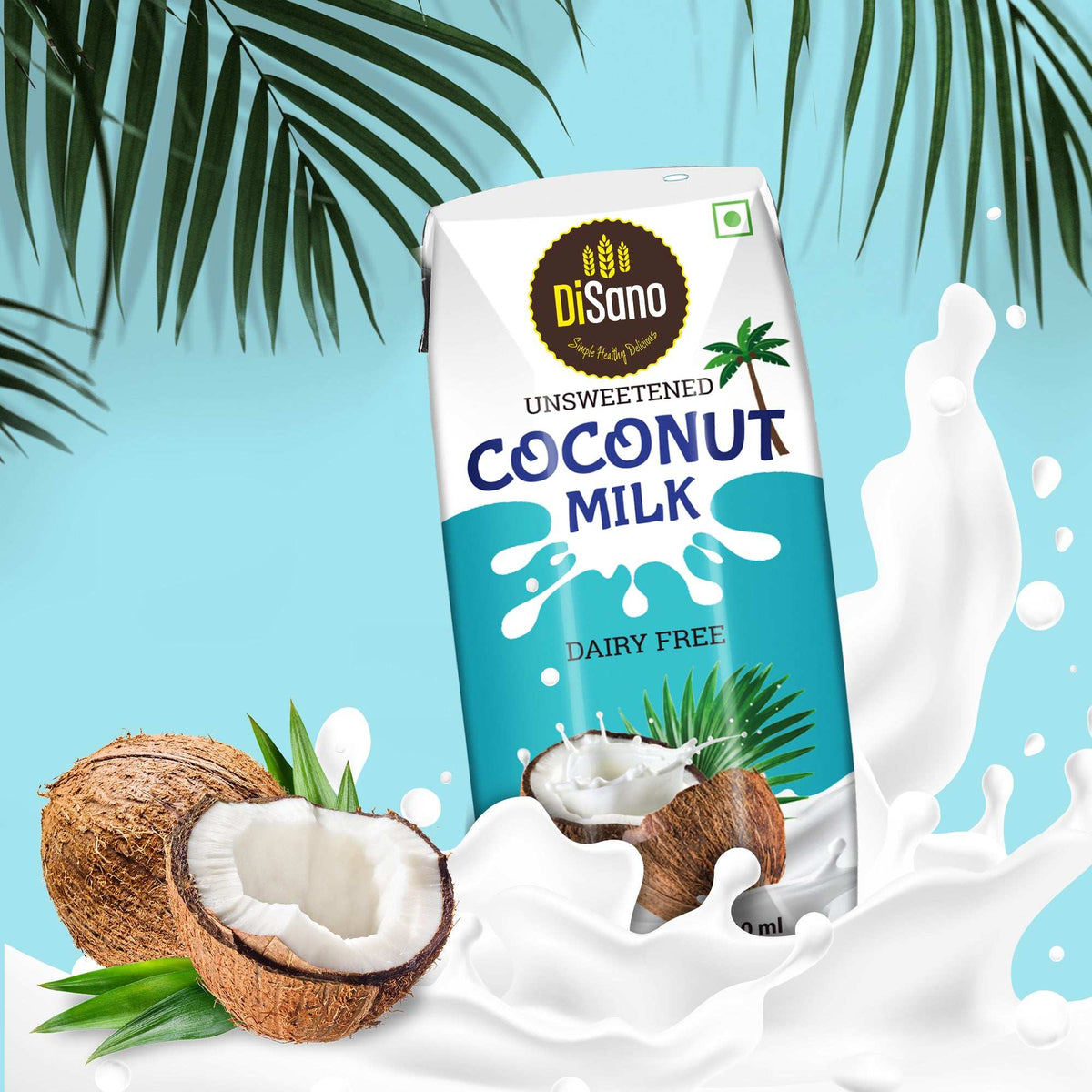 Image 2 of Disano coconut Milk, Vegan, No Added Sugar, 18% Fat, 200ml