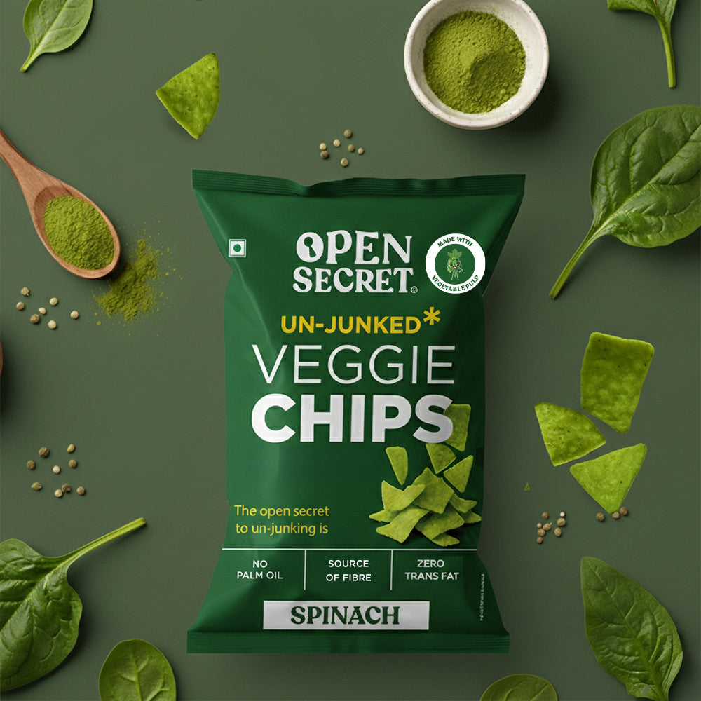 Image 2 of Open Secret Spinach Chips | Healthy Snacks, 0% Palm Oil, Contains Protein and Vegetables | Guilt Free