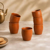Image 1 of Default Title for the product ExclusiveLane Terra Ceramic Tea Kullads Set of 6 160 ML Microwave Safe