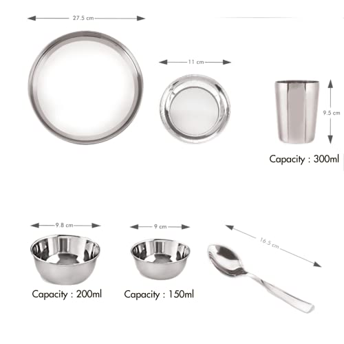 Image 12 of neelam Stainless Steel Dinner Set