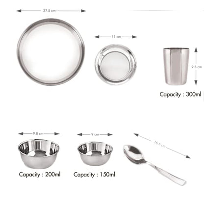 Image 12 of neelam Stainless Steel Dinner Set