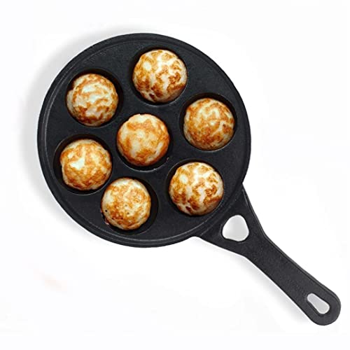Image 7 of Round Paniyaram Pan / 7 Pit / 8.3 Inch for the product The Indus Valley Cast Iron Paniyaram Pan