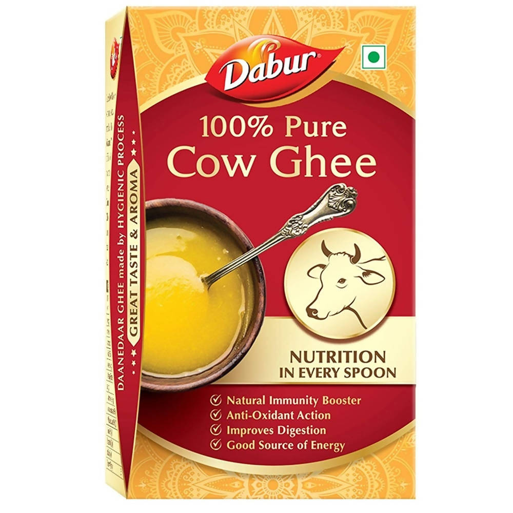 Image 1 of 900 ml / Pack of 1 for the product Dabur Cow Ghee | Desi Cow Milk Ghee | Made From Grass Fed Cow's Milk | Organic Ghee