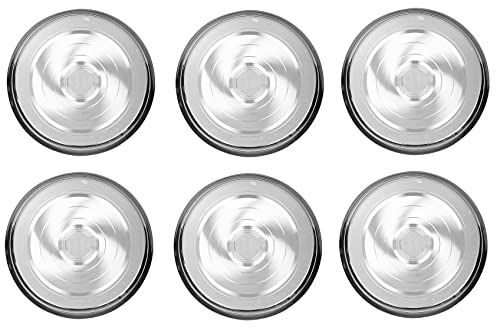 Image 5 of neelam Stainless Steel 9, 18 Gauge Diamond J.K Khumcha Thali, 20.5 cm, Set of 12
