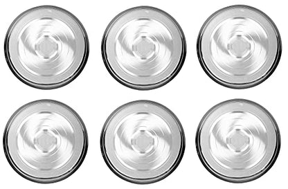 Image 5 of neelam Stainless Steel 9, 18 Gauge Diamond J.K Khumcha Thali, 20.5 cm, Set of 12