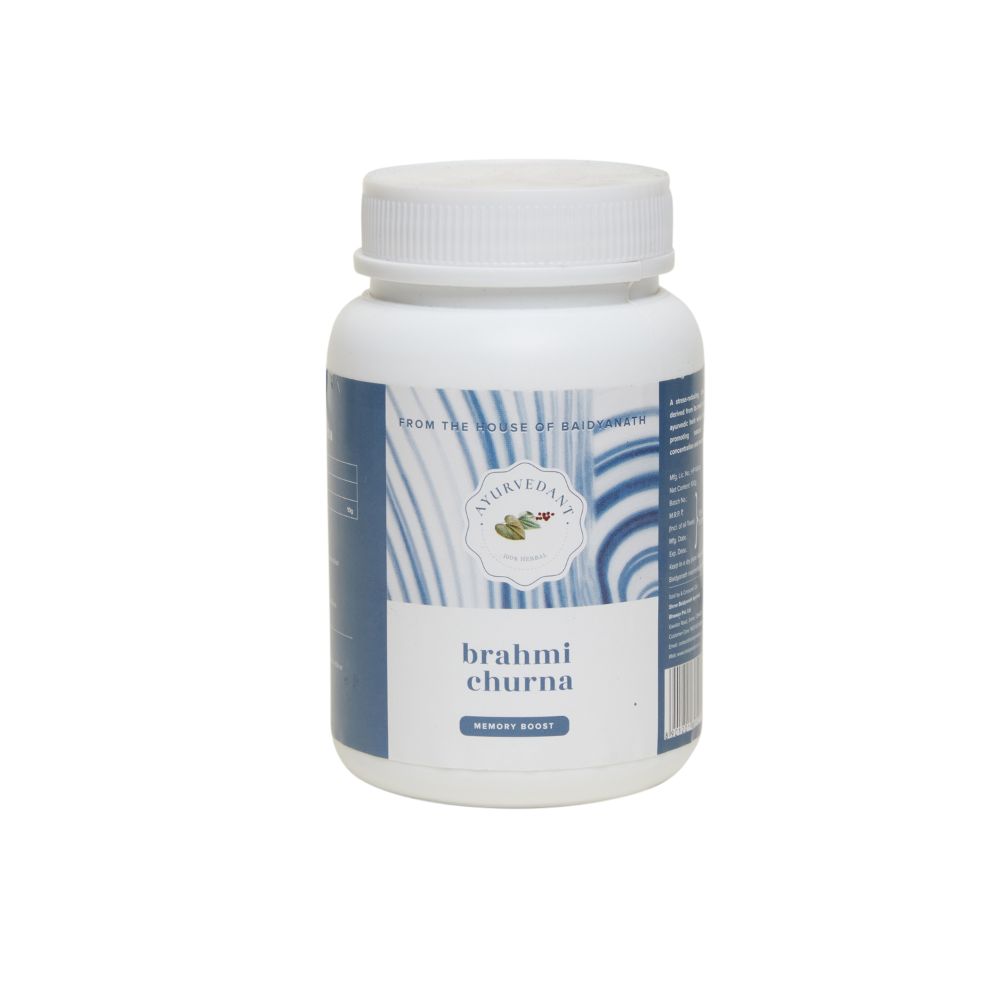 Image 1 of 100 gm for the product Baidyanath Jhansi Ayurvedant Brahmi Churna