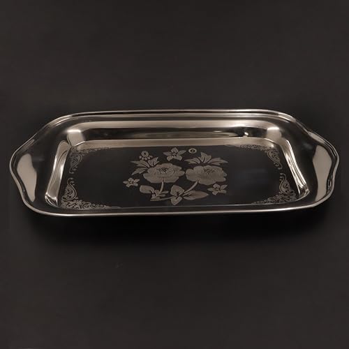 Image 1 of Default Title for the product Spillbox Stainless Steel Multipurpose Serving Tray 37cm