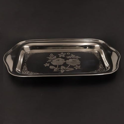 Image 1 of Default Title for the product Spillbox Stainless Steel Multipurpose Serving Tray 37cm