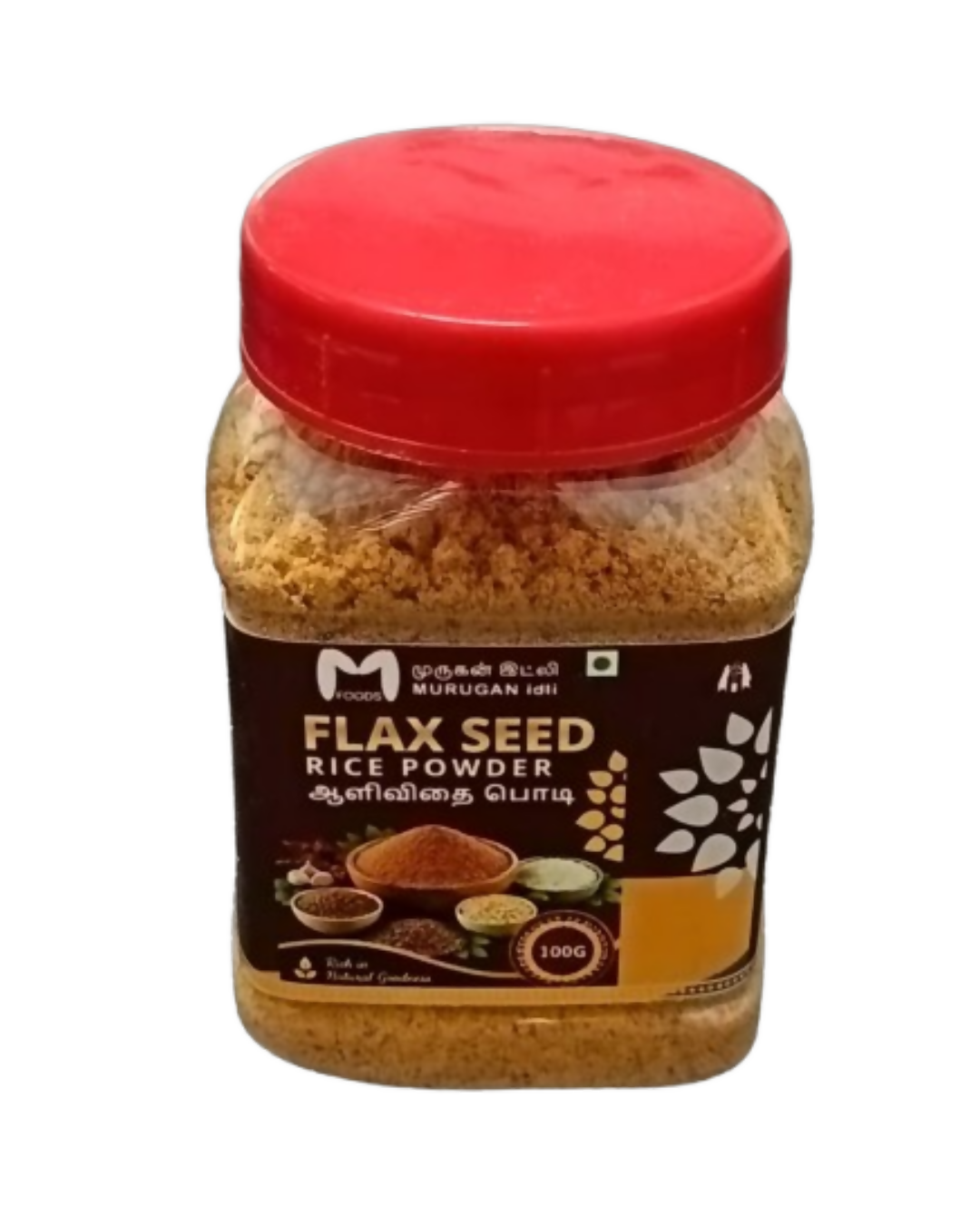 Image 1 of 100 for the product Murugan Idli Flax Seed Rice Powder
