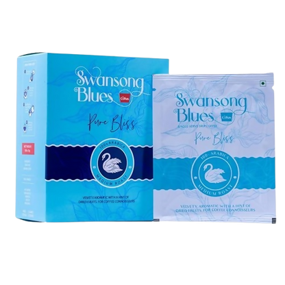 Image 1 of 10 Sachets for the product Cothas Swansong Blues Pour Over Coffee Drip Bags | 100% Arabica Medium Roast Coffee Powder