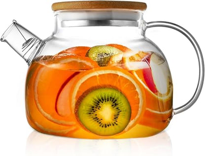 Image 1 of Default Title for the product Jinelza Glass Teapot Stovetop Safe 1000ml