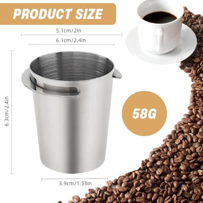 Image 2 of Supvox Coffee Ground Dosing Funnel Cup 51mm Wide Opening SUS Powder Cup