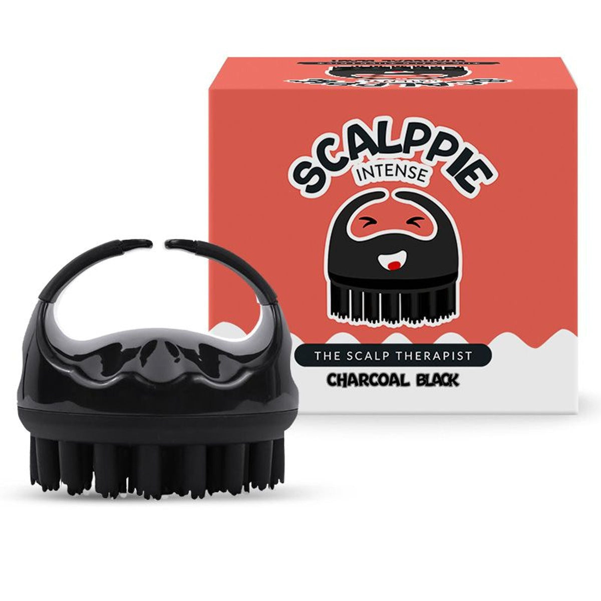 Image 1 of 1 pcs for the product Scalppie Pro Silicon Hair Scalp Massager & Shampoo Brush Scrub - Hair Growth & Anti Dandruff - Black