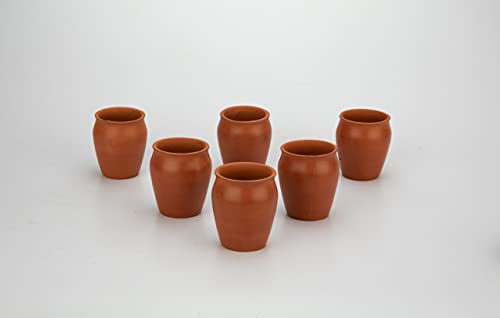 Image 1 of Default Title for the product Mitti Cool Clay Earthen Eco Friendly Glass Set(200ml)