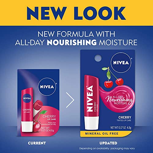 Image 3 of Nivea A Kiss of Cherry Lipcare (Pack of 6)