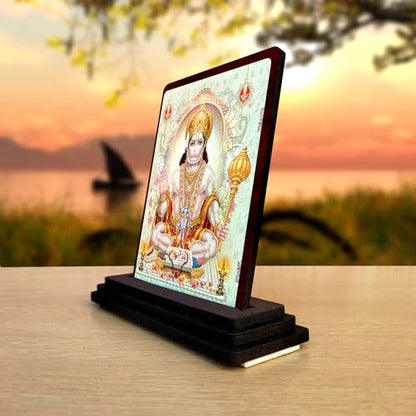 Image 2 of Hanuman ji ki murti (Wooden/Size 7.5X10 cm) Showpiece for Bedroom Figurine for Living Room