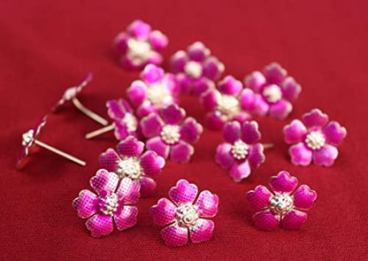 Image 2 of Dista Silvers Pink Colour Flowers 10g Pack of 5