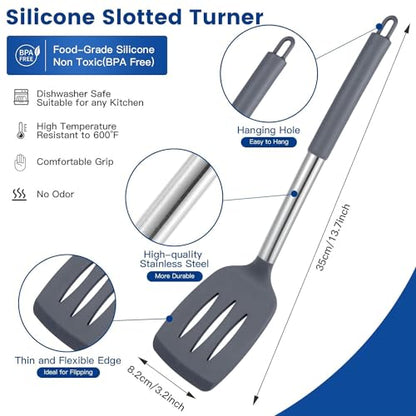Image 6 of Carrot Silicone Spatula Turner Set