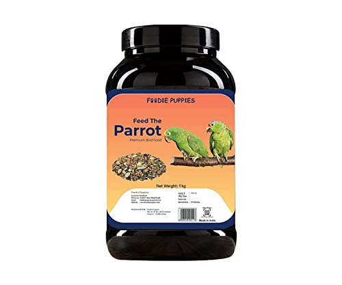 Image 3 of Container - Big Parrot Seed 1Kg for the product Foodie Puppies Parrot Bird Food for Big Parrot Birds