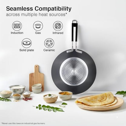 Image 7 of Prestige Durastone Hard Anodised Non-Stick Omni Tawa 24.5 cm