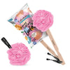 Image 1 of 1 Pc / Pack of 1 for the product Fabskin Loofah Duo Pack - Bath Brush With Wooden Handle & Round Loofah - For Men & Women-Pink