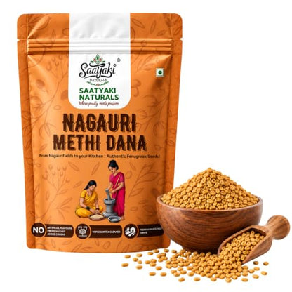 Image 3 of 800gm for the product SAATYAKI NATURALS Organic Methi Seeds