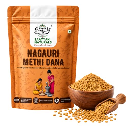 Image 1 of 500gm for the product SAATYAKI NATURALS Organic Methi Seeds