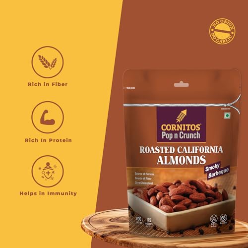 Image 7 of Cornitos Roasted Almonds Smoky Barbeque 200gm