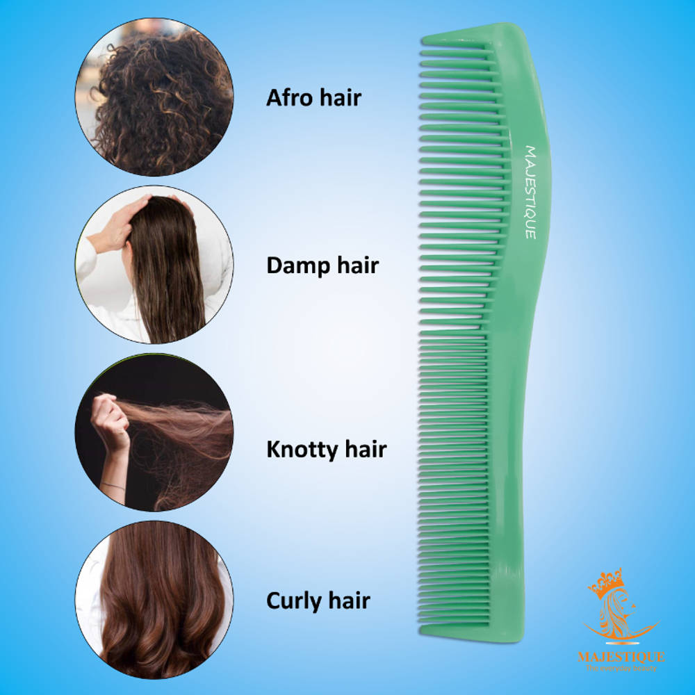 Image 2 of Majestique Long Handle Hair Comb