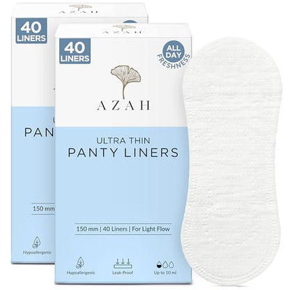 Image 1 of Pack of 80 for the product AZAH Panty Liners for Women Daily use (Pack of 80)
