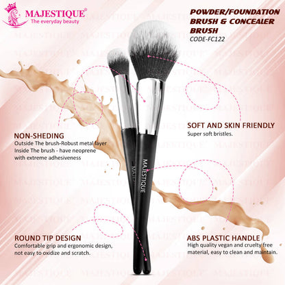 Image 4 of Majestique Powder And Concealer Brush Set
