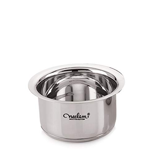 Image 1 of Default Title for the product neelam CTIB142P Stainless Steel Induction Bottom Tope, 3200 ml, Silver