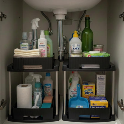 Image 7 of HomeWiz Sink Organizer 2-Tier 44x33x19 cm