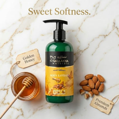 Image 3 of Naulakha Naturals Honey and Almond Body Lotion | Suitable For All Skin Type | No Harsh Chemical | Natural Ingredients