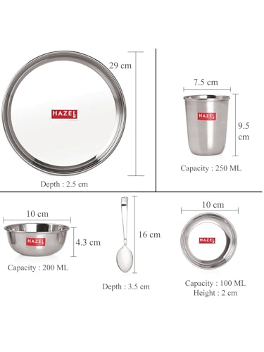 Image 3 of Hazel 36 Piece Stainless Steel Dinner Set