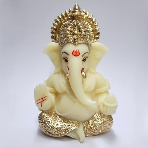 Image 10 of Gold-Ivory for the product Gold Art India Ganesha Idol