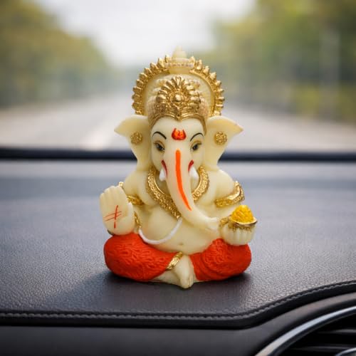 Image 4 of ivory for the product Gold Art India Ganesha Idol