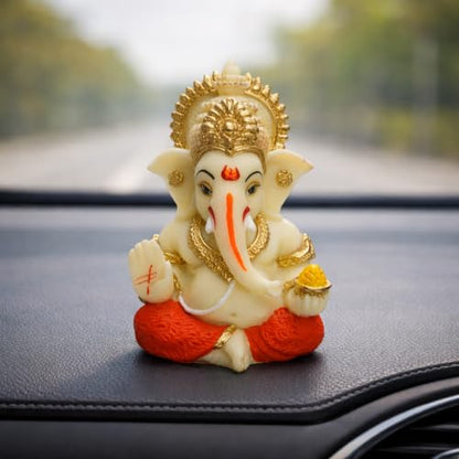 Image 4 of ivory for the product Gold Art India Ganesha Idol